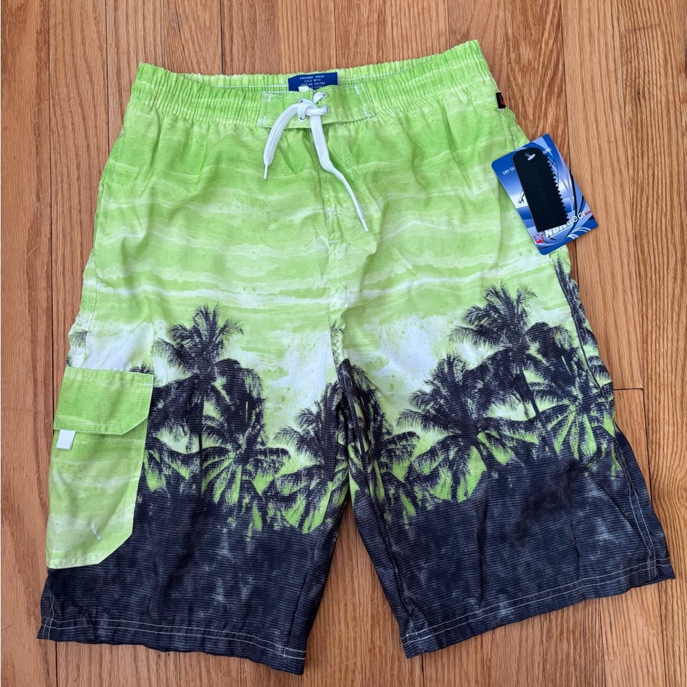 Tropical Vibes Boys Swim Trunks Size XL (18)